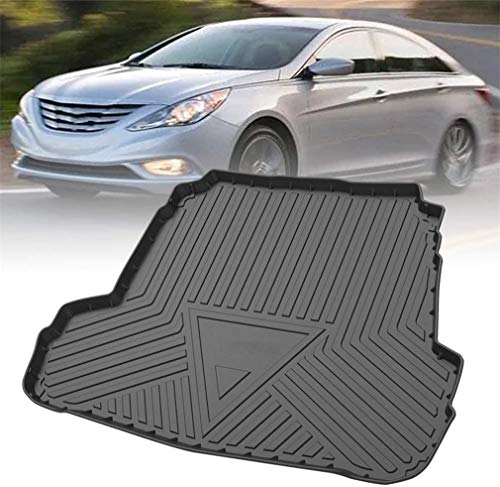 AJJZX Alfombra de Revestimiento de Maletero de Coche, Adecuada para Hyundai Sonata 2011-2014, Accesorios Decorativos Impermeables y antisuciedad