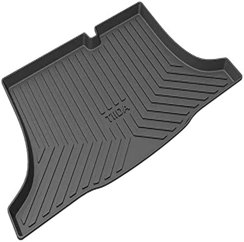 AJJZX Alfombra de Revestimiento de Maletero de Coche, Adecuada para Nissan Tiida 2011-2019, Accesorios Decorativos Impermeables y antisuciedad