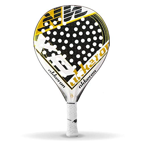 Akkeron Palade padel Oro Carbon X9 funda incluída | Carbono | Amarillo y Dorado