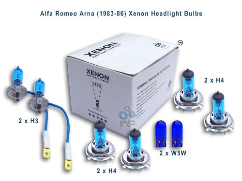 Alfa Romeo Arna (1983-86) Xenon Headlight Bulbs H3, H4, H4, W5W