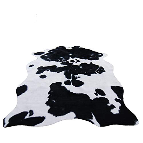Alfombras y moquet Alfombras Alfombra de piel de vaca europea animal textura vaca sala de estar dormitorio mesa de centro en blanco y negro de moda alfombra de felpa creativa alfombra simple