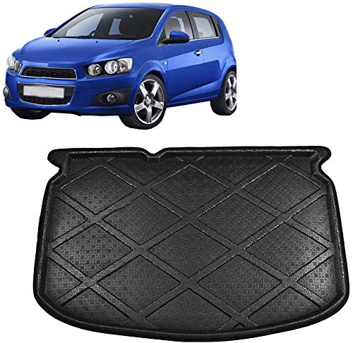 Alfombrillas para Maletero De Coche Estera del Coche, para Chevrolet Aveo T300 Hatchback 2011-2015, Alfombra Protectora De Goma La Bandeja del Piso, Alfombrilla Impermeable Antisucia para Carga