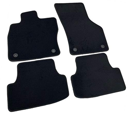 Alfombrillas para VW Golf 7 VII 2012 – 2019 a medida, de terciopelo Premium, color negro