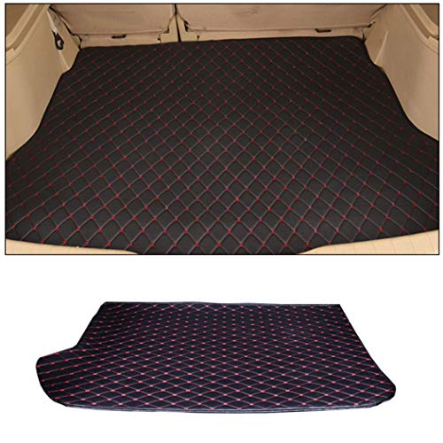 ALLYARD Maletero Alfombra para BM W M1 2008 Flat Style XPE Cuero Maletero Alfombra Coche Equipaje Maletero Estera Tronco Equipaje Trasera Estera Antideslizante Alfombrilla Negro y Rojo