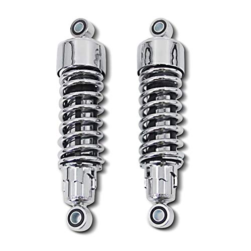 Amortiguador Trasero 267 mm Compatible para Harley-Davidson Sportster 88-20 Descenso Cromo