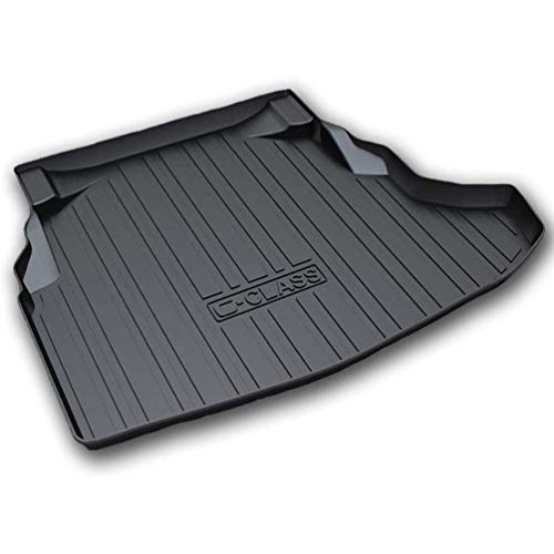 AMPTRV Alfombrillas Maletero para C-Klasse 2015-2021,De Goma Tapete La Bandeja del Piso Boot Liner Mat Impermeable Antisucia Carga Estera Trasero Alfombra Interior Protection Accesorios