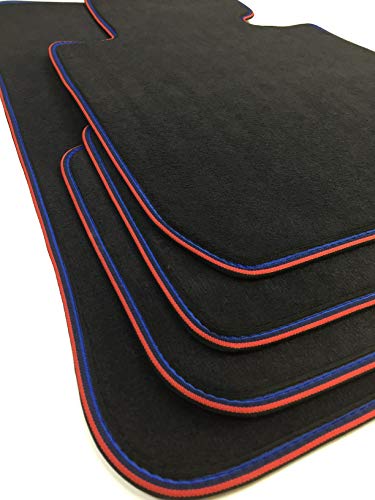 ASC X1 E84 2009-2015 Alfombrillas de coche de terciopelo con fondo de tela para facilitar el anclaje original de velcro