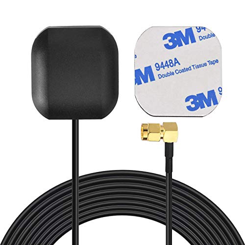 Bingfu Antena GPS Coche SMA Hembra Antena Navegación GPS Activa Impermeable para Coche Radio Estéreo Unidad Principal Módem Sistema Navegación GPS Cámara Seguridad Puerta de Enlace Enrutador IoT