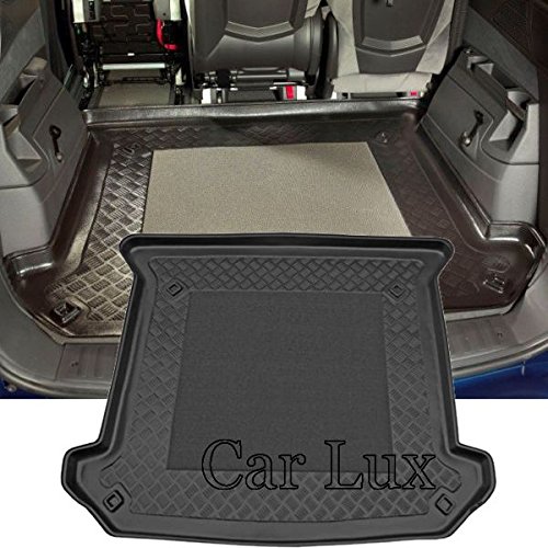 Car Lux AR01757 - Alfombra Cubeta Protector cubre maletero a medida para C8 desde 2002- Vasca baule antideslizante