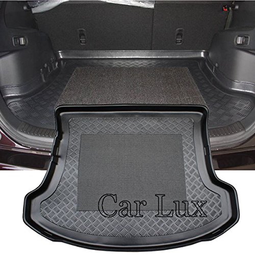 Car Lux AR01957 - Alfombra Cubeta Protector cubre maletero a medida con antideslizante para CX-7 desde 2006-