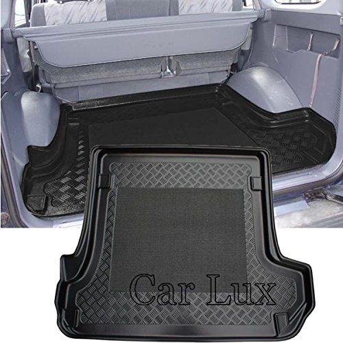 Car Lux AR02213 - Alfombra Bandeja Cubeta Protector Maletero para Land Cuiser 90