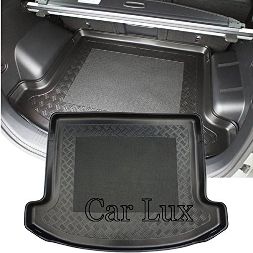 Car Lux AR02878 - Alfombra Bandeja Cubeta Protector Cubre Maletero a Medida para Carens IV Desde 2013- con Antideslizante