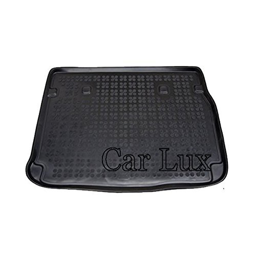 Car Lux AR03744 - Alfombra Cubeta Protector Cubre Maletero de Goma y Enrollable Premium con Borde Alto Alrededor