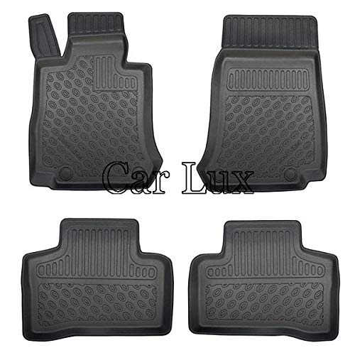 Car Lux AR04192 - Alfombras Alfombrillas de Goma a Medida Tipo cubeta Exclusiv con Borde Alto para GLC