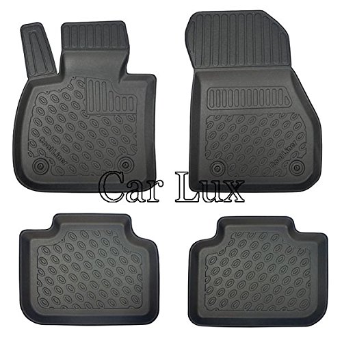 Car Lux AR04366 - Alfombras Alfombrillas de Goma Exclusiv Tipo cubeta 3D para X1 F48