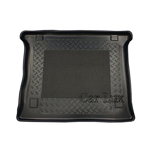 Car Lux AR04658 - Alfombra Bandeja Cubeta Protector cubre maletero a medida para Doblo desde 2010-