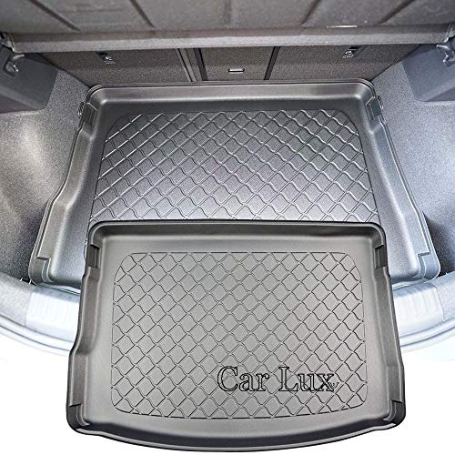 Car Lux AR06130 - Alfombra cubeta Protector Cubre Maletero Extrem a Medida y Antideslizante para Seat Leon 4 IV KL Desde 2020-