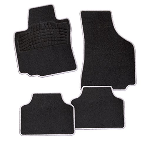 CarFashion 246951 Juego de alfombrillas, 4 piezas, Gris