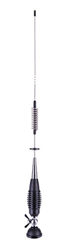 CB CB124 - Antena de radio (4 dBi, 58 cm de altura, cable de 4 m, con conector PL)