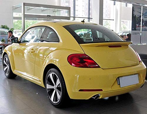 CCIG Spoiler Trasero Adecuado para VW Beetle 2013 A 2018, Alerón Trasero Negro Brillante, Amarillo, Negro, Rojo, Amarillo