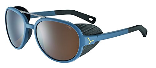 Cébé Summit Gafas, Unisex Adulto, Azul (Mate) / Gris/Amarillo, M