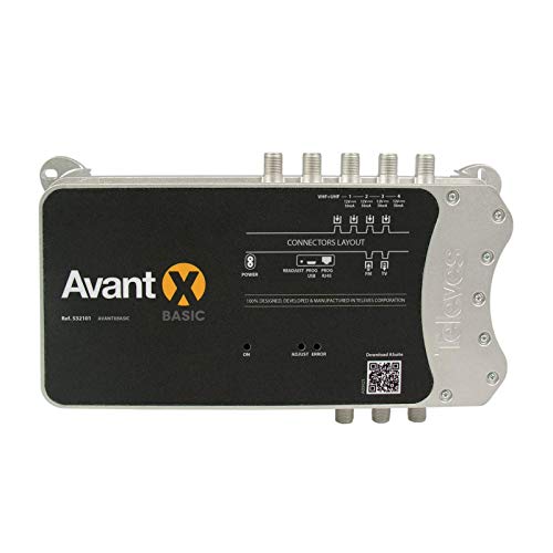 Central Programable Avant X Basic Con Entrada Fm Y 4 Uhf Con Auto Lte 532101 De Televes