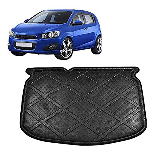 Coche Alfombrillas Maletero Alfombrilla Antideslizante, para Chevrolet Aveo T300 Schrägheck 2011-2015 Impermeable Maletero Trasero Alfombra Protection Accesorios