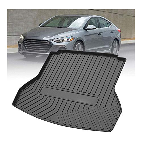 Coche Alfombrillas Maletero Alfombrilla Antideslizante, para Hyundai Elantra 2017-2020 Impermeable Maletero Trasero Alfombra Protection Accesorios