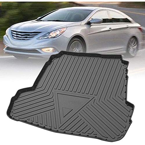 Coche Alfombrillas Maletero Alfombrilla Antideslizante, para Hyundai Sonata 2015-2019 Impermeable Maletero Trasero Alfombra Protection Accesorios