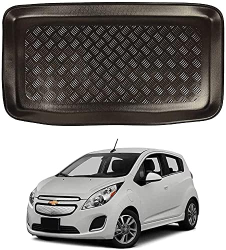 Coche Alfombrillas Maletero, para Chevrolet Spark (10-15) Goma Alfombrillas antideslizantes Impermeable Maletero Trasero Alfombra Protection Accesorios