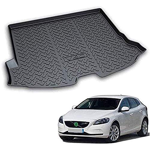 Coche Alfombrillas para maletero Goma Alfombrillas antideslizantes Impermeable Maletero Trasero Alfombra Protection Accesorios, para Volvo V60 2013-2019