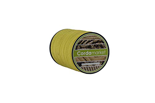 Cordamarket driza trenzada 4 mm dyneema 100% sk75 amarillo 25 mts