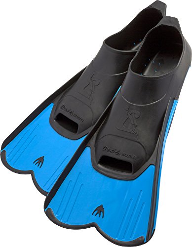 Cressi DP182037 Aletas de natación, Unisex-Youth, Azul, 37/38