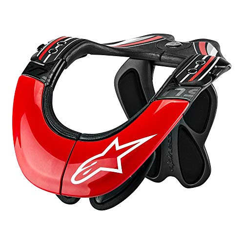 Cuellera Mx Alpinestars Tech Negro-Rojo (Xs/M , Negro)