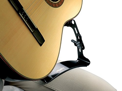 Ergoplay Soporte para Guitarra modelo"Johannes Tappert Kids" para niños, negro