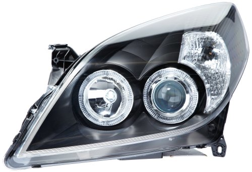 FK Automotive FKFSOP9003 Faros Angel Eyes, Color Negro