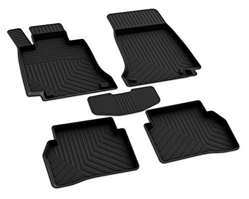 fussmattenprofi.com Alfombrillas de Goma compatibles con Mercedes Benz C Klasse (W205) Modelo 2014