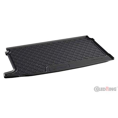 Gledring 1033 Alfombra de Rubbasol (Goma) Maletero Compatible con Volkswagen Polo 6R & 6C 3/5-puertas 2009-2017, Negro