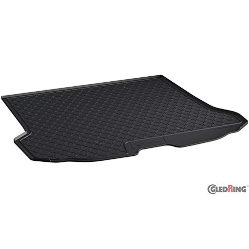 Gledring Alfombra de Rubbasol (Goma) Maletero Compatible con Volvo V70 & XC70 2007-, Negro