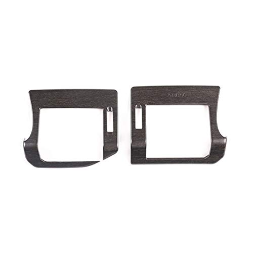 Glingfjz Pegatinas de decoración de Marco de Salida de Aire Frontal ABS AC de Roble de Fibra de Carbono, para Land Rover Defender 110130 2020 Accesorios de Coche