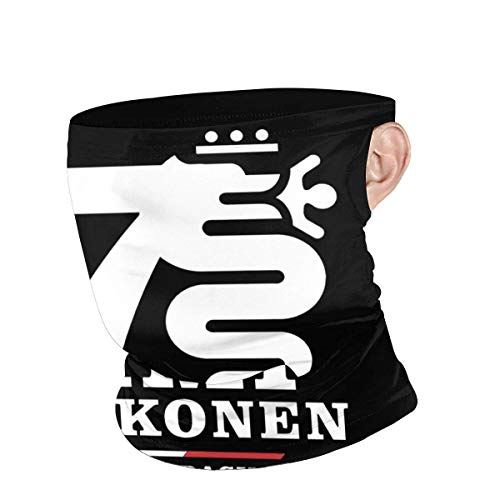 Goodsthing Kimi Raikkonen Alfa Romeo Racing Unisex Cara a Prueba de Viento Bandanas Parabrisas Sports Balaclava Scarf Black