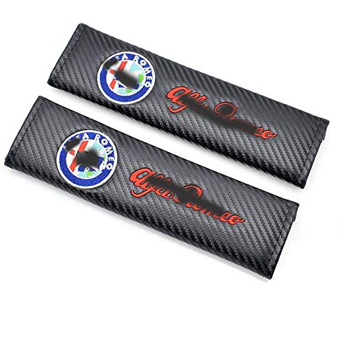 HCJGZ Accesorios Luminosa de 2 Piezas Fibra de Carbono de Estilo Adecuado para Alfa Romeo 159 Giulietta 147 Cantidad 156 GT Giulia Stelvio Brera