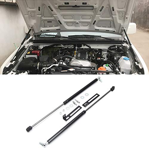 HUAQIEMI 2Pcs Coche Elevador del Capó Delantero del Motor Admite Brazo de Varilla, para Suzuki Jimny 2012-2018 Resortes Gas Amortiguadores Barras Amortiguación Supports Props Arm