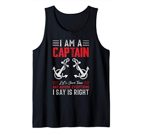 I Am A Captain Funny Camiseta sin Mangas