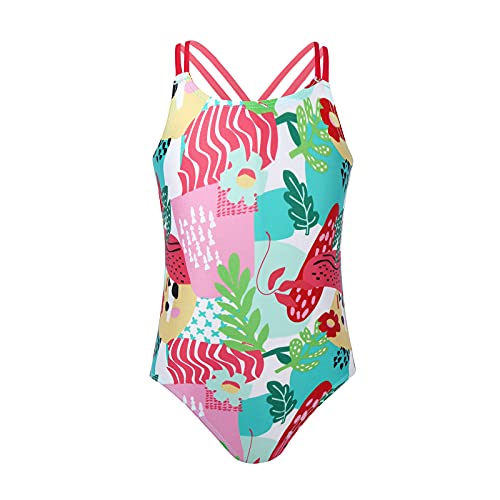 iiniim Bañador Niña Pequeña Ropa de Baño Swimwear Jumpsuit Bodysuit Bikini Ropa de Playa de Verano Multicolor 7-8 años