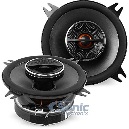 JBL GX302 Sistema de altavoces amplificados de automóvil de dos-vías de 4 pulgadas y 105 W (pareja), color negro