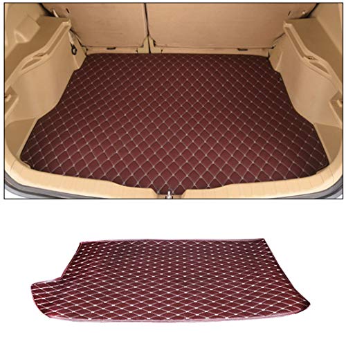 Jiahe Auto Estera Tronco para To yota Yaris 08-11 Cubre Maletero A Medida Alfombra Protector con Antideslizante Impermeable，Color Café