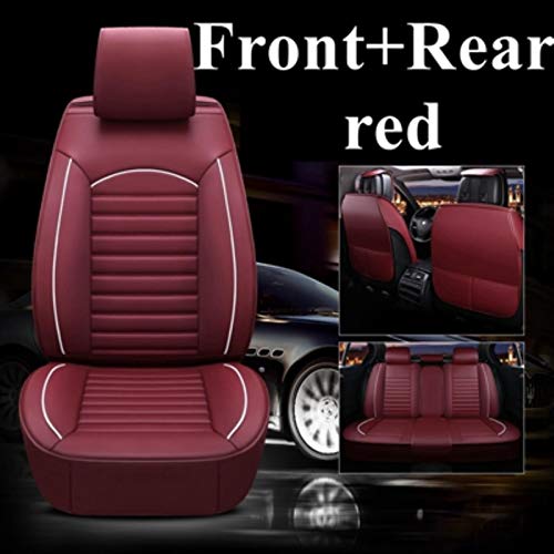 JYPZSH Funda De Asiento De Coche Universal para Volkswagen Passat B6 Passat B8 Golf 4 Golf 5 Passat B5 Golf 7 Tiguan Polo Golf Mk4 VW Golf 5 Golf 6 Amark -Red Standard