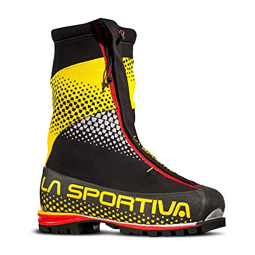 La Sportiva 11QBY, Botas de Senderismo Unisex Adulto, Black 47 Yellow, 42.5 EU