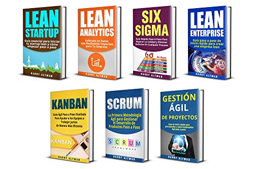 LEAN: 7 Libros - Lean Startup, Lean Analytics, Lean Enterprise, Six Sigma, Gestión Ágil de Proyectos, Kanban, Scrum